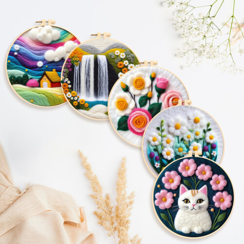 Σετ χειροτεχνίας με βελόνες DIY για αρχάριους, Type6 2