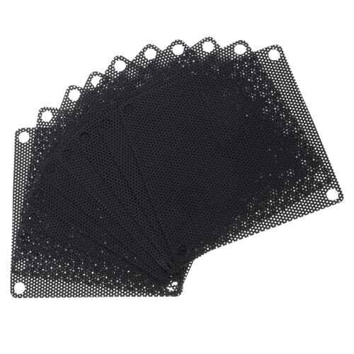 unbranded 10 Pcs Computer Case Dust Filter Laptop Cooling Small Splitter Black
