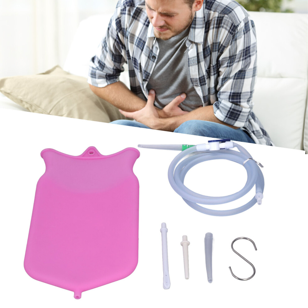 Silicone Enema Bag Kit for Intestinal Cleansing - Travel Friendly