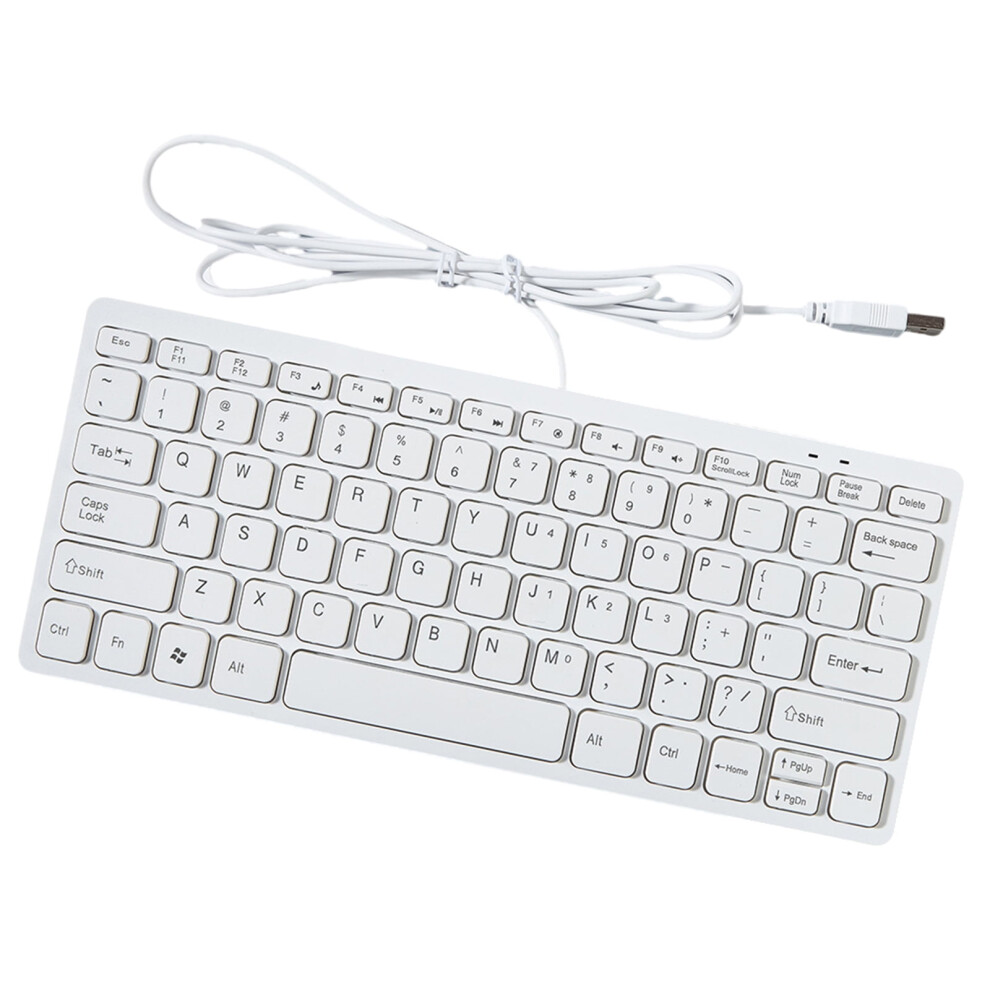 Thin Wireds Usb Miniature Keyboards 78 Ergonomic For Comfortable Typing On Pc Laptop 9401284835967