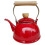 Vintage enamel tea kettle red 20x16 cm 4