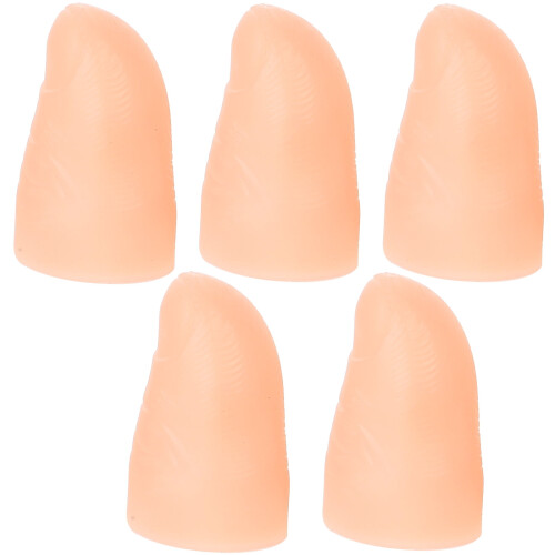NICEXMAS Led Finger Flicker Thumb Light Red Pvc 5Pack Prank Props