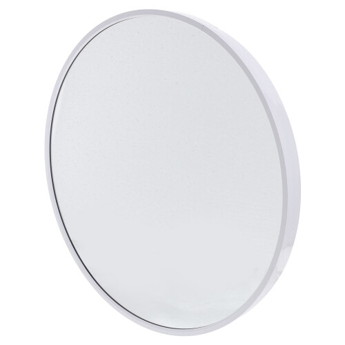 Mirror for Bathroom Round White Aluminium Alloy 1Pcs 1