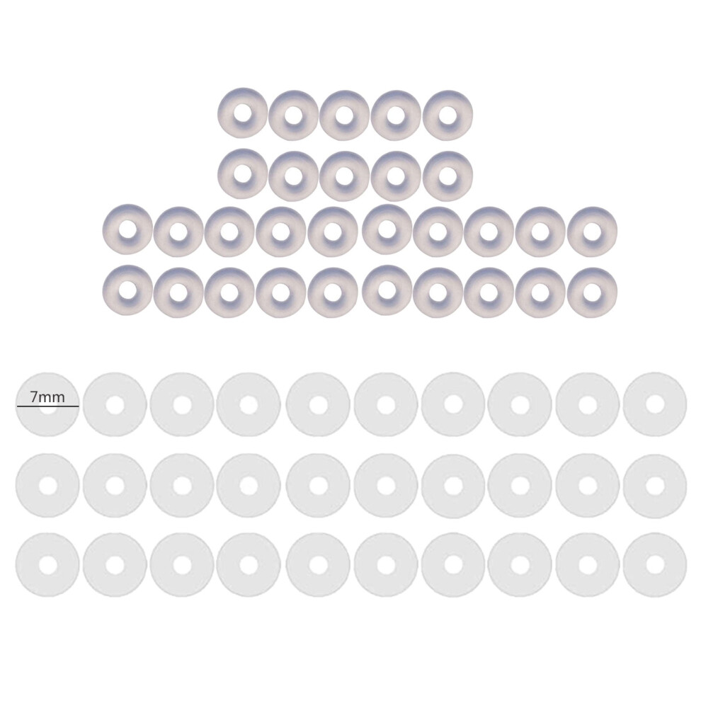 60Pcs Silicone Healing Pull Piercing Discs for Piercing Bump 3/5/7/9mm Clear Disc Pads