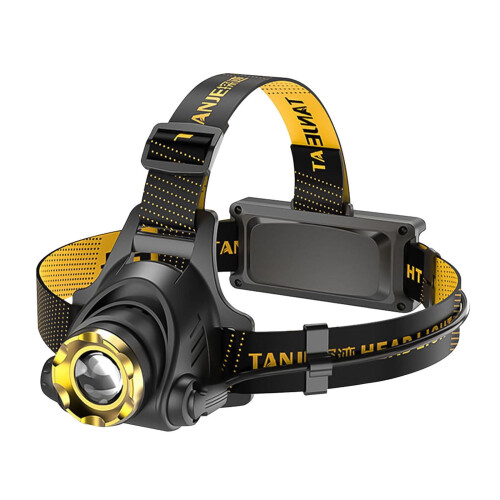 Rechargeable LED Headlamp with USB, 3 Modes & 90 Adjustable Beam – Compatible with Camping, Running, Cycling, Climbing