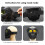 Motorcycle Goggles Removable Motorcycle Mask Windproof Face Mask Eyewear 2