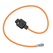 DT-BMD D-Tap to 2-Pin BMPCC Power Cable 60cm 180Rotatable with Braided Wire for Blackmagic Pocket Cinema Camera 4K 6K