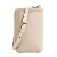 Handy-Umhängetasche aus echtem Leder, Damen, klein, mit einem Schultergurt, für Handy, Kreditkarten und Bargeld, ideal für Reisen, Shopping und