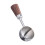 Accurate Measuring Spoon for Coffees Bean Features Comfortable Walnuts Handle and Stainless Steel Construction 1