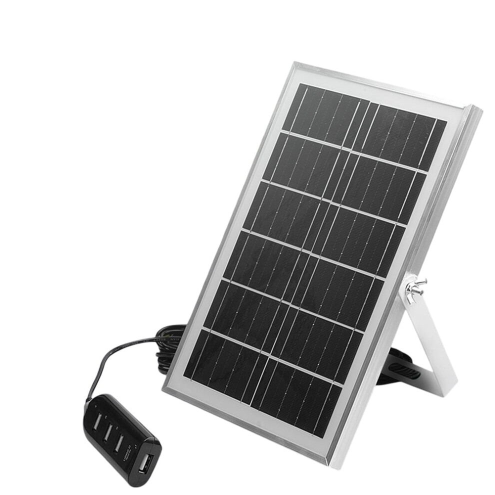 Portable 8W Solar Panel Charger With 4 Usb Ports,Outdoor Power Solution With 5-Meter Cable 9405492504790