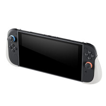 Anti-Slip Grip with Stand for 2 Game Console Ergonomic Grip Holder for 2 Accessories White