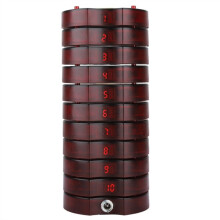 Wireless Restaurant Guest Table Vibrating Call Button Waiter Buzzer Service Calling System Coaster Pager US Plug