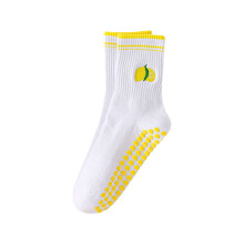 Athletic Socks Slip Resistant Pilates Socks Silicone Grips Gym Workout Sock Full Toe Ankle Fall Prevention Grip Sock