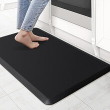 Tapis de bureau imperméable et antidérapant 44 x 71 cm (17,3 x 28 pouces) noir