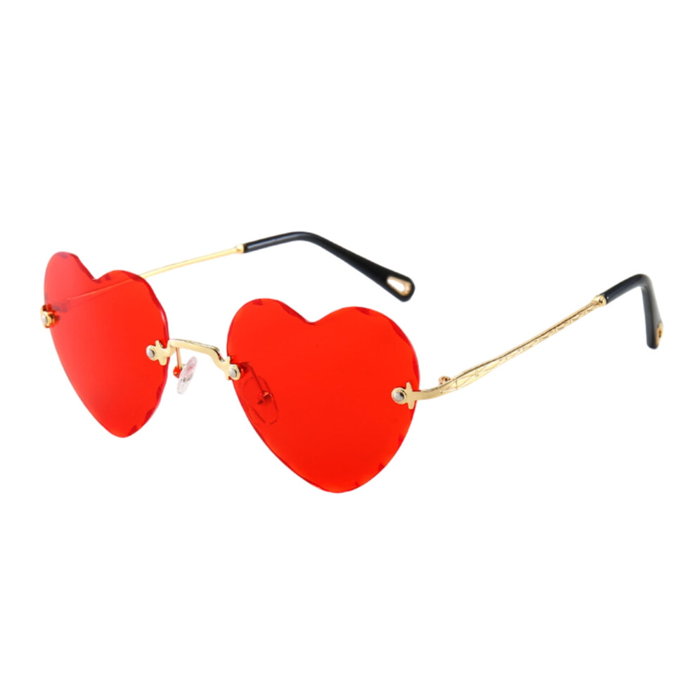 Heart Sunglasses Frameless UV Protection 1 Pair