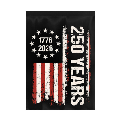 250 Χρόνια Σημαία Κήπου Αμερικής, 1776-2026, μισοπεντηκονταετής, Σχέδιο Διπλής Όψης με 1