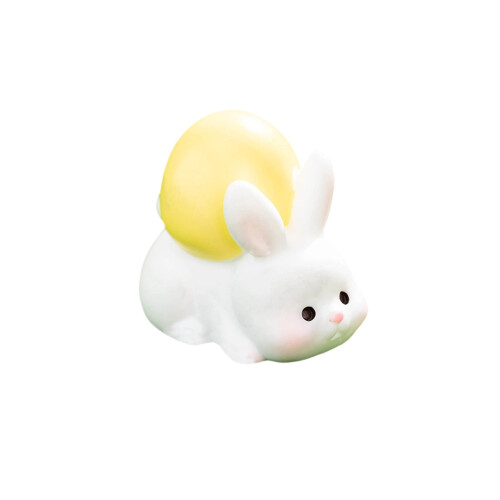Easter Mini Bunny Figurines Resin 2 pcs
