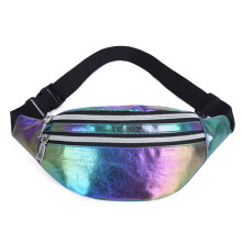Women Holographic Waist Fanny Pack Belt Bag Travel Hip Bum Chest Phone Pouch