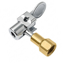 Heavy Duty Tire Inflation Chuck Alloy Air Valves Adapter with Leak Seal for Truck Bus Double Wheel Vehicles