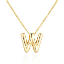 Dainty Bubble Letter Necklace – 18K Gold Plated Initial Pendant, Compatible with Layering, Friendship Jewelry Gift
