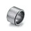 Stainless Steel Wide Ring Matte Gray Flat Top 10 1