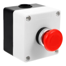 Boîtier de commande à bouton-poussoir HOMEMAXS, interrupteur de commande momentané, bouton d'arrêt d'urgence, bouton-poussoir momentané