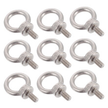 10Pcs Heavy Duty Stainless Steel Eye Nut Easy Install Lifting Device Parts