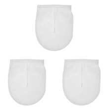 Reusable Nut Milk Bags (12"x10", 3pcs) – Fine Nylon Mesh for Almond/Soy Milk, Greek Yogurt, Cold Brew, Tea, Juice – Compatible with Standard