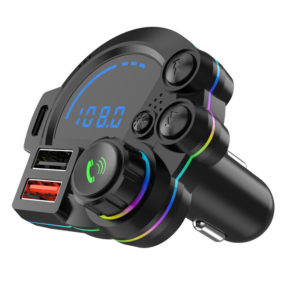 4-Pack Car Bluetooth Fm Transmitter W/ Qc3.0 & Pd20w, Mp3/Usb, Led Display, 12-24V Compatible 9132278110141