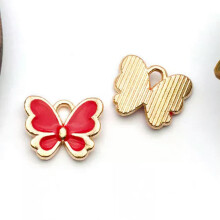 10/30pcs Alloy Enamel Charms Pendants for Jewelry Making Earrings Bracelet-6# 10pcs butterfly 13x10.5mm