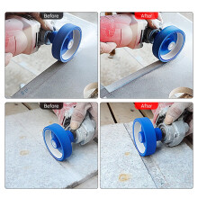 2PC Diamond Profile Wheel (0.4"/0.8") Demi-Bullnose Vacuum Brazed Grinding Disc for Tile, Quartz, Marble, Granite, Ceramic, Artificial Stone