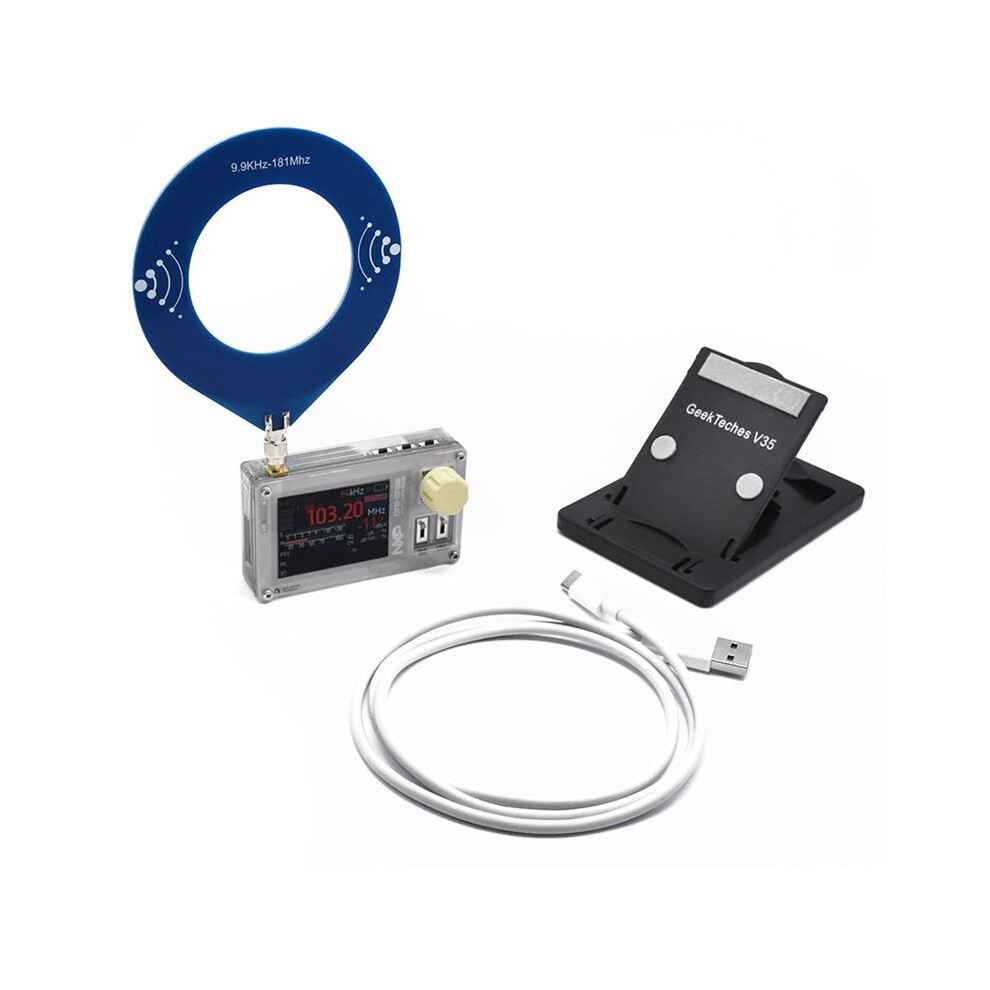 Tef6686 Dsp Radio 2.0 Inch Ips Screen Esp32 Full Band Radio Fm/Lw/Mw/Sw Shortwave Radio Receiver With Donut Antenna C 4713648950083