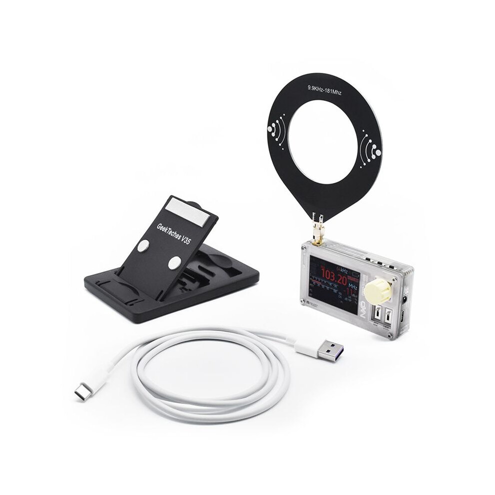 Tef6686 Dsp Radio 2.0 Inch Ips Screen Esp32 Full Band Radio Fm/Lw/Mw/Sw Shortwave Radio Receiver With Donut Antenna B 6033626398378