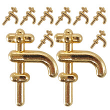 Accessories for 10 Pcs 1: 12 Miniature Faucet Toy Dollhouse Decoration Plastic