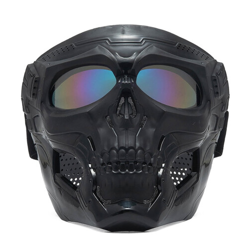 Motorcycle Goggles Removable Motorcycle Mask Windproof Face Mask Eyewear