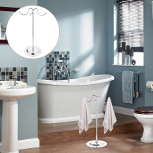 Porte-serviettes sur pied en acier inoxydable, 1 pièce, pour salle de bain et cuisine, 41 x 22 x 0,8 cm