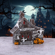 Figurki do nawiedzonego domu na Halloween w miniaturze do dekoracji wnętrz i na zewnątrz – pasujące na imprezę halloweenową, stół, podwórko