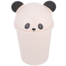 Poubelle d'intérieur motif panda, anti-odeurs, en plastique multicolore, pour la cuisine et la maison (1 lot)