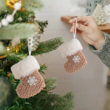 2 st plysch julstrumpor ornament, juldekorationstillbehör julstrumpor dekorativa strumpor för julhem hängande dekor