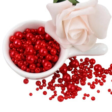 Tizuqe150 piezas de perlas artificiales para manualidades, perlas redondas de 3-8 mm con orificio para la fabricación de joyas, pulseras, collares y