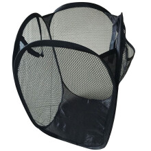 Opvouwbare wasmand van gaas met ademend ontwerp en een gemakkelijk te openen functie voor handige opbergmogelijkheden.