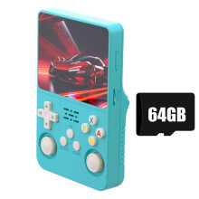 K36S R36S Retro Game Console 64GB 3.5 Inch IPS Screen Linux WIFI Portable Pocket Game Player for Kids Gift Sky