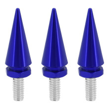 3x Windshield Screws Blue Spike Bolts Windscreen Trim Fit For Harley FLHX 96-13
