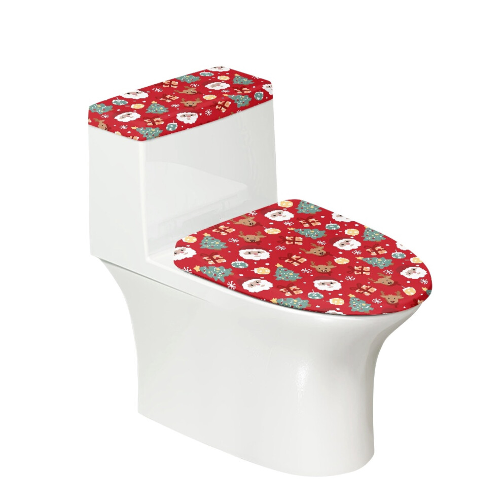 Toilet Lid Dust Cover Set Durable 2 Piece 17X21 Inches 9336866205091