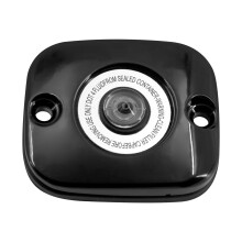 Black Front Brake Master Cylinder Cover Fits For Harley Touring Glide Dyna FXD