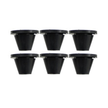 6x Rubber Side Cover Grommets Fits For Harley Touring Road King Glide 1996-2007