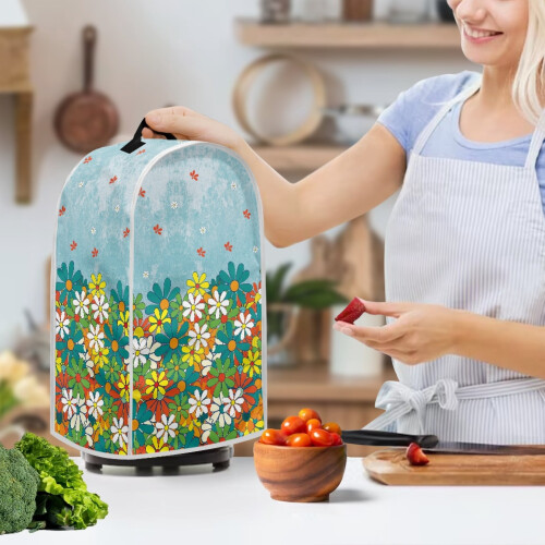 Daisy Pattern Mixer Cover 1Set Dustproof for Household 2