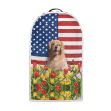 Blender Dust Cover Golden Dog Tulips 1pc Top Handle Reusable for Household Users