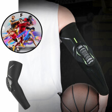 Sports Arm Sleeves Honeycomb Protection,Adjustable Elbow Support 15.75In,for Basketball Cycling Hiking