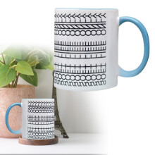 White Ceramic Heat-Activated Color Change Mug with Hidden Message – Valentine's, Mother's Day & Birthday Gift for Her/Him – Compatible with